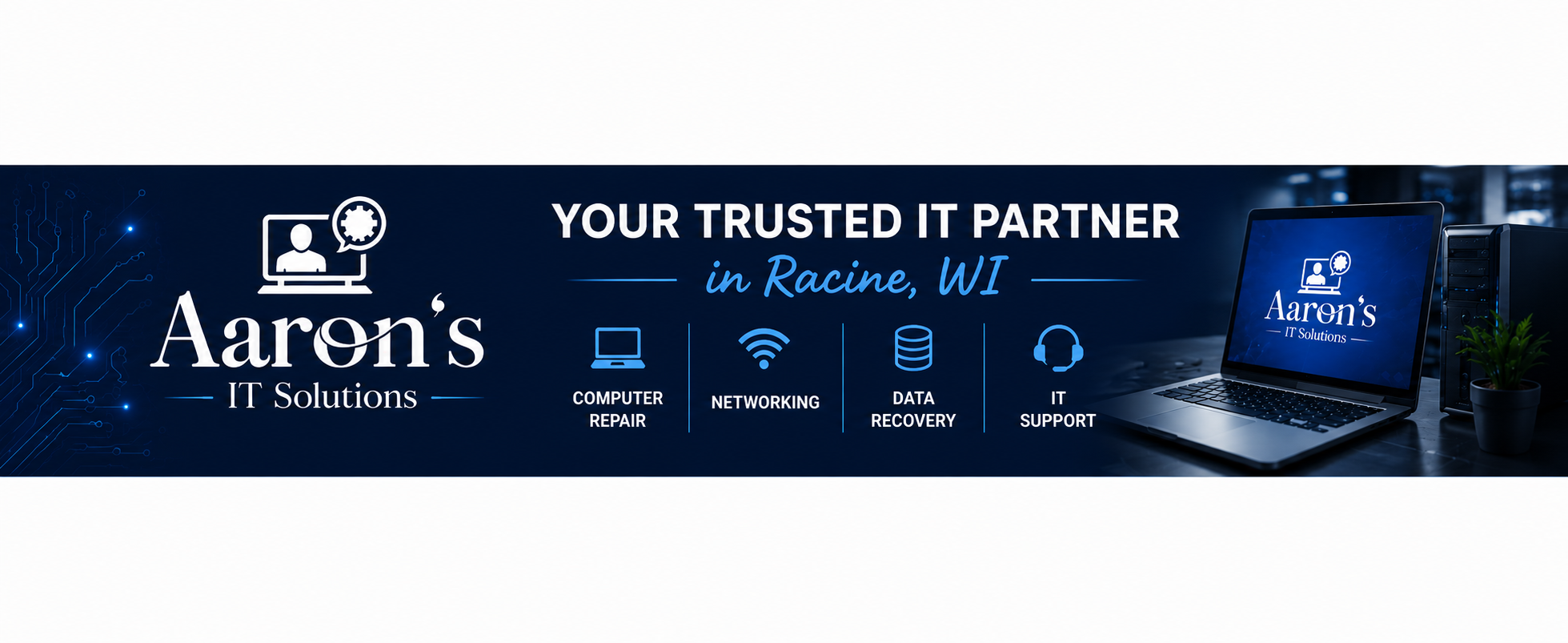 Aaron's IT Solutions computer repair and IT services in Racine Wisconsin